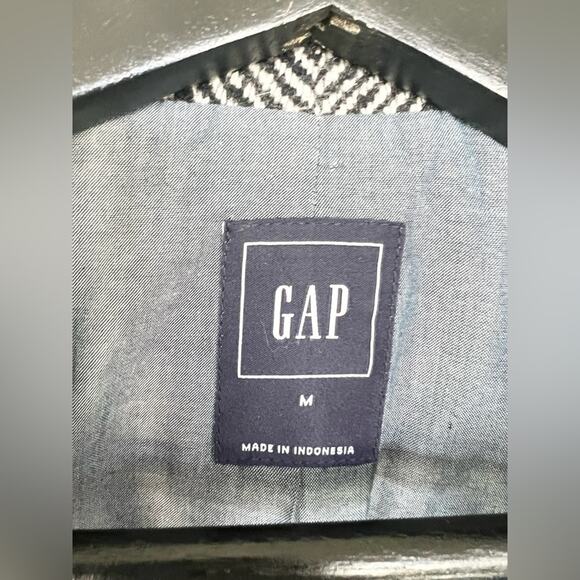 Gap men’s wool herringbone blazer sport coat single button office holiday M fall - Picture 3 of 7